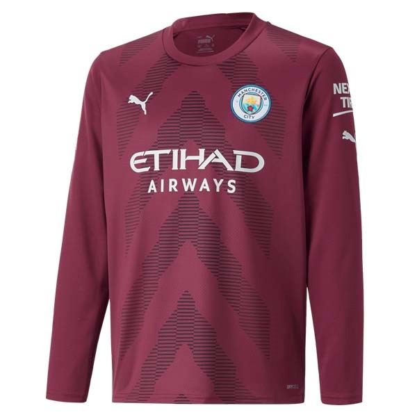 Tailandia Camiseta Manchester City Portero ML 2022 2023 Rojo